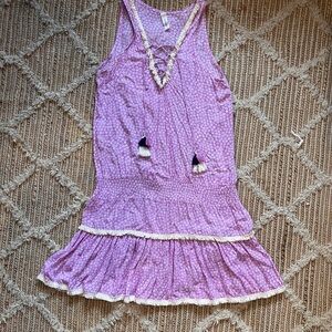 COOL CHANGE.           Sleeveless Dress/tunic with Tassel Details